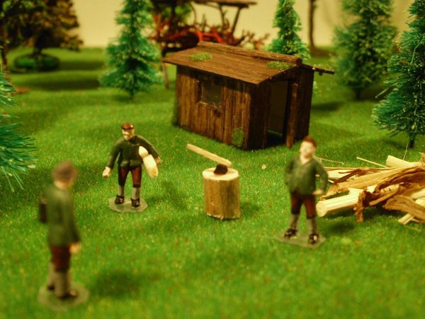 Waldarbeiter-Pausenhütte
