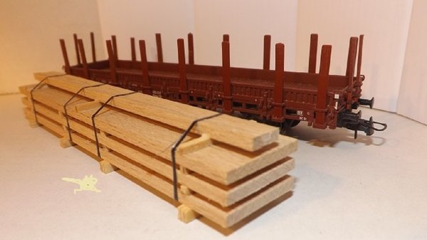 Schwere Holz-Ladung für Trix HO, L 14,0 cm (TIn.1)