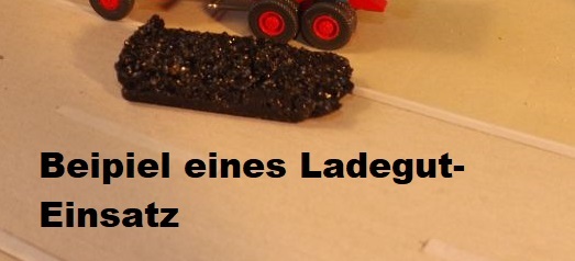 Versch. Ladegut-Einsätze für G5 Mulden-Kipper von SES-Minicar