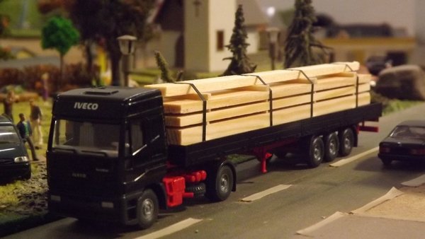Schwere echt Holz Ladung--Seitenträger und Balken, Natur belassen, L 15,0 cm
